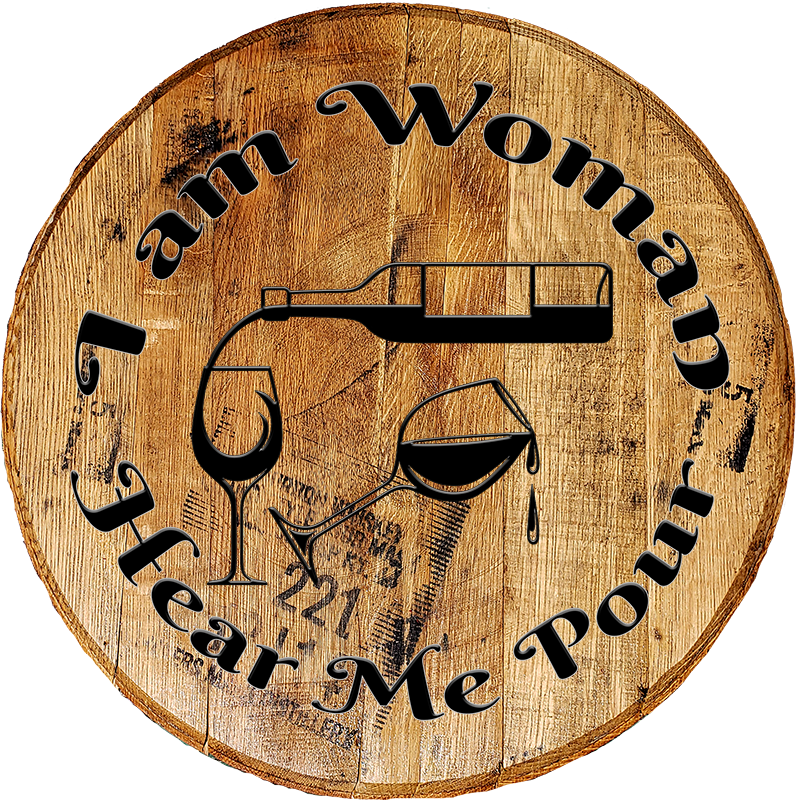 Rustic Home Wall Decor - I Am Woman Hear Me Pour - Funny Barrel Head Bar Sign - Craft Bar Signs