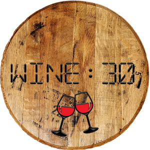 Rustic Home Wall Decor - Wine : 30 - Funny Drinking Barrel Head Sign - Craft Bar Signs