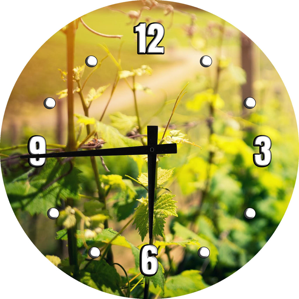 Springtime Winery Wall Clock - 18"