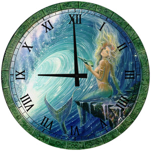 Mermaid Fairy Wall Clock - 18"