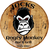 Craft Bar Signs | Angry Gorilla Tavern Personalized Man Cave Bar Sign - Brown