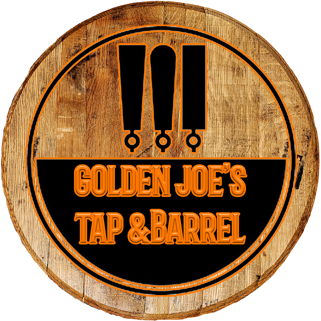 Tap & Barrel Beer Keg Tap Handles - Custom Barrel Head Bar Sign - Craft Bar Signs