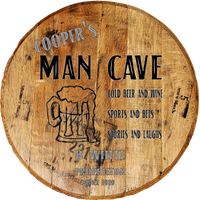 Craft Bar Signs | Man Cave Beer Mug Personalized Man Cave Bar Sign - Brown