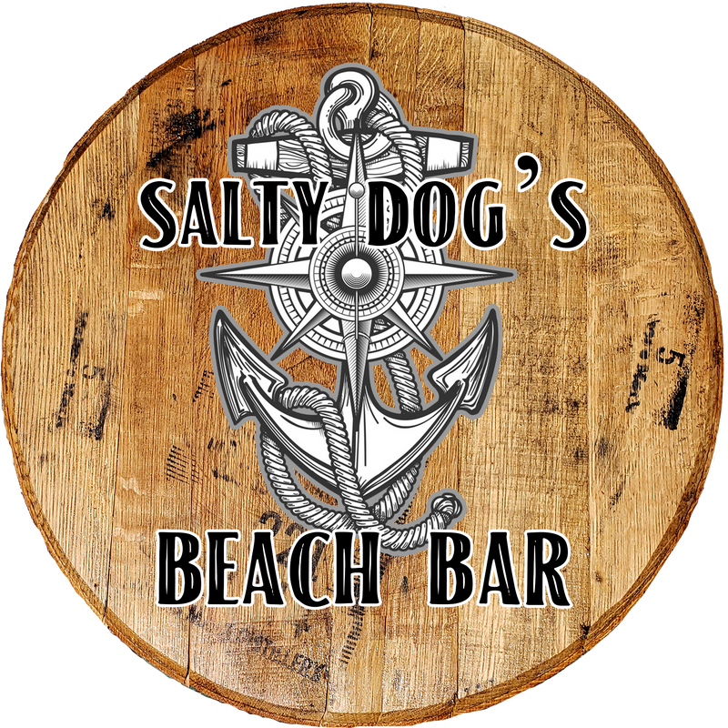 Craft Bar Signs | Anchor Beach Bar Personalized Nautical Bar Sign