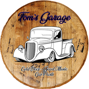 Craft Bar Signs | Hotrod Truck Garage Personalized Man Cave Wall Decor - Brown, Straight Title