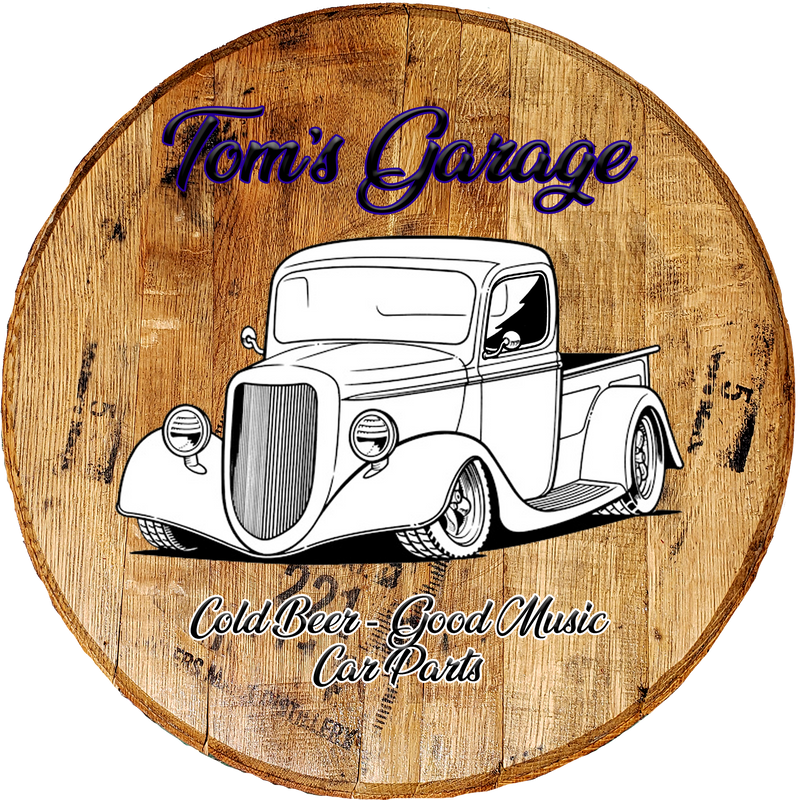 Craft Bar Signs | Hotrod Truck Garage Personalized Man Cave Wall Decor - Brown, Straight Title