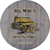Craft Bar Signs | Hunting Lodge Personalized Rustic Bar Sign - Gray, Cabin Color