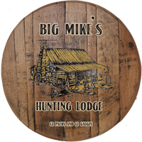 Craft Bar Signs | Hunting Lodge Personalized Rustic Bar Sign - Brown, Cabin Color