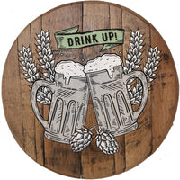 Craft Bar Signs | Beer Mug Cheers Personalized Bar Sign - Brown, Color