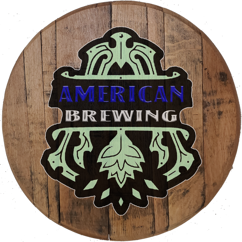Craft Bar Signs | American Brewing Personalized Bar Sign - Brown, Color