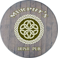 Craft Bar Signs | Irish Pub Celtic Knot Personalized Irish Bar Sign - Gray, Curved Top