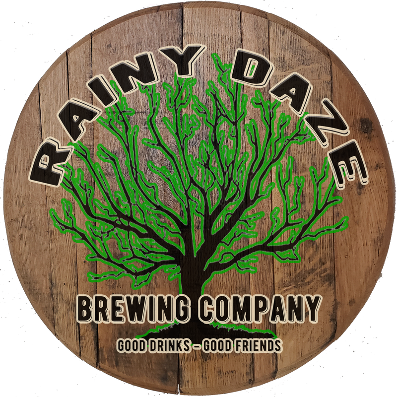 Craft Bar Signs | Oak Tree Home Brewing Company Personalized Bar Sign - Brown, Arced Text