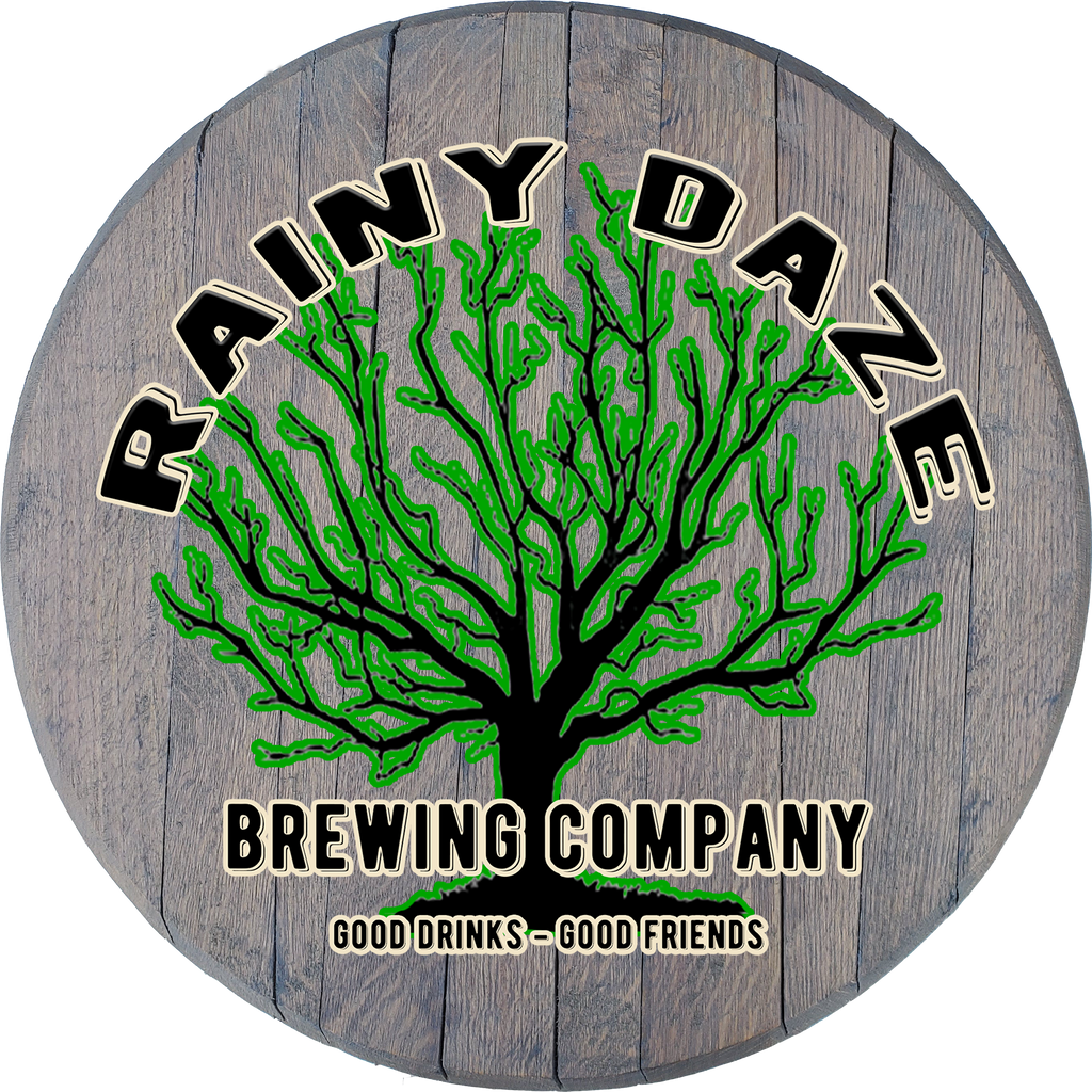 Craft Bar Signs | Oak Tree Home Brewing Company Personalized Bar Sign - Gray, Arced Text