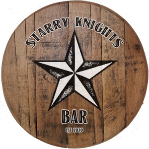 Craft Bar Signs | Nautical Star Personalized Nautical Bar Sign - Brown