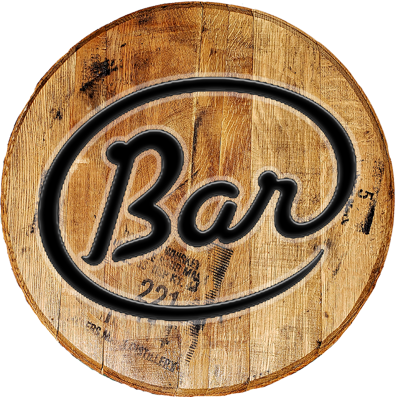 Craft Bar Signs | Bar Circular Design Bar Wall Decor - Natural