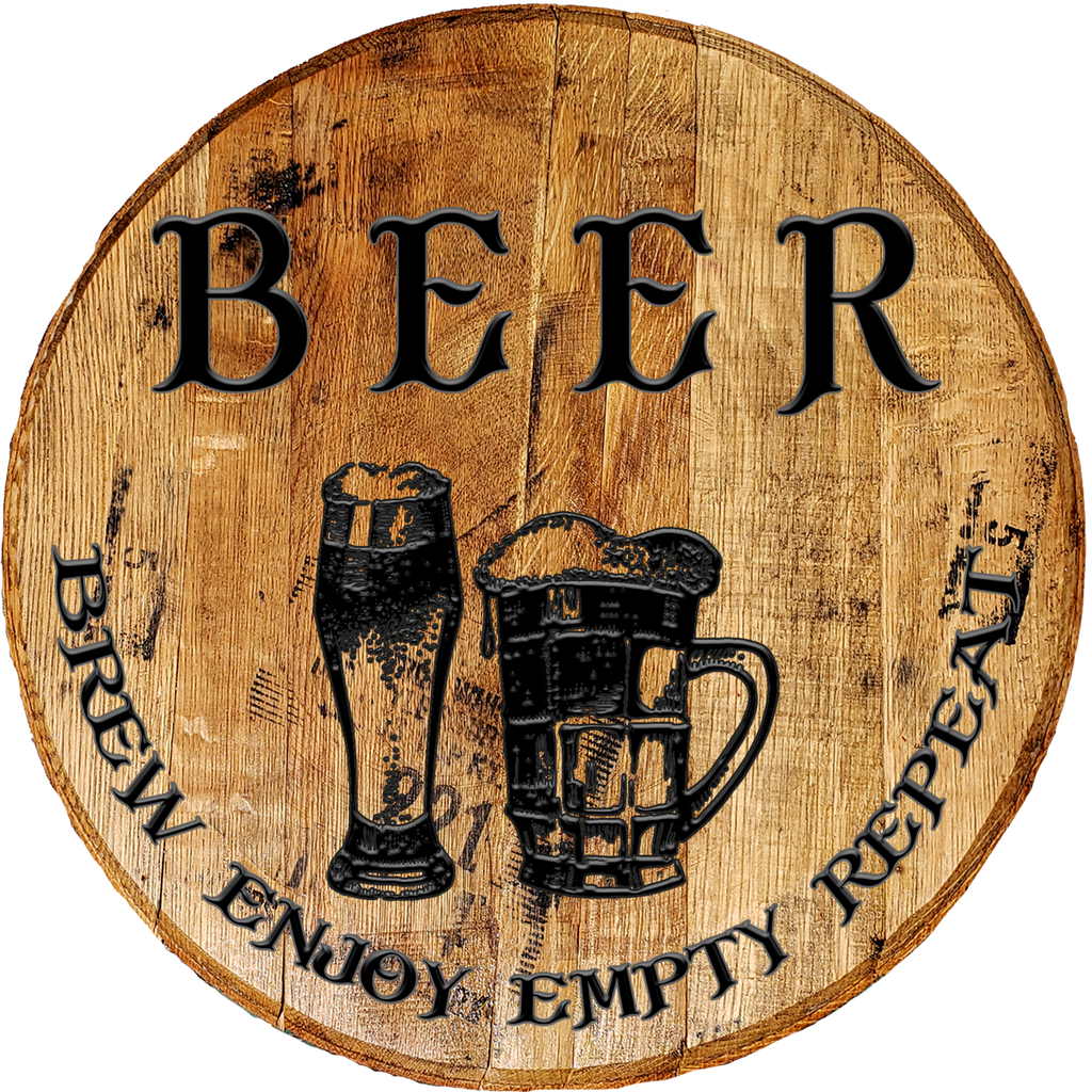 Craft Bar Signs | Local Craft Beer Brewer Man Cave Bar Sign - Brown