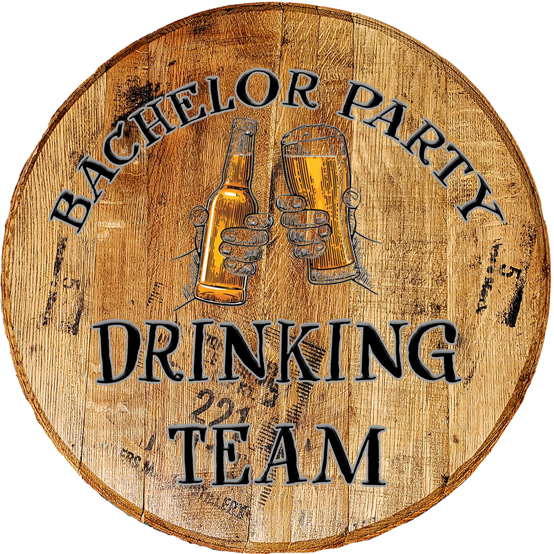 Craft Bar Signs | Bachelor Party Drinking Team Groomsman Gift - Natural