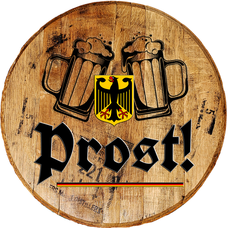 Craft Bar Signs | Prost German Beer Mug Bar Wall Decor - Brown