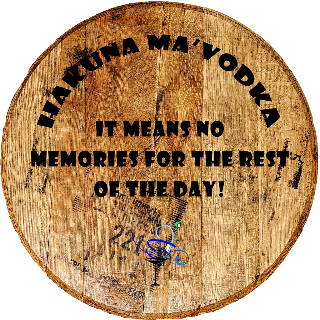 Craft Bar Signs | Hakuna Ma'vodka Man Cave Bar Sign - Brown