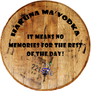 Craft Bar Signs | Hakuna Ma'vodka Man Cave Bar Sign - Brown