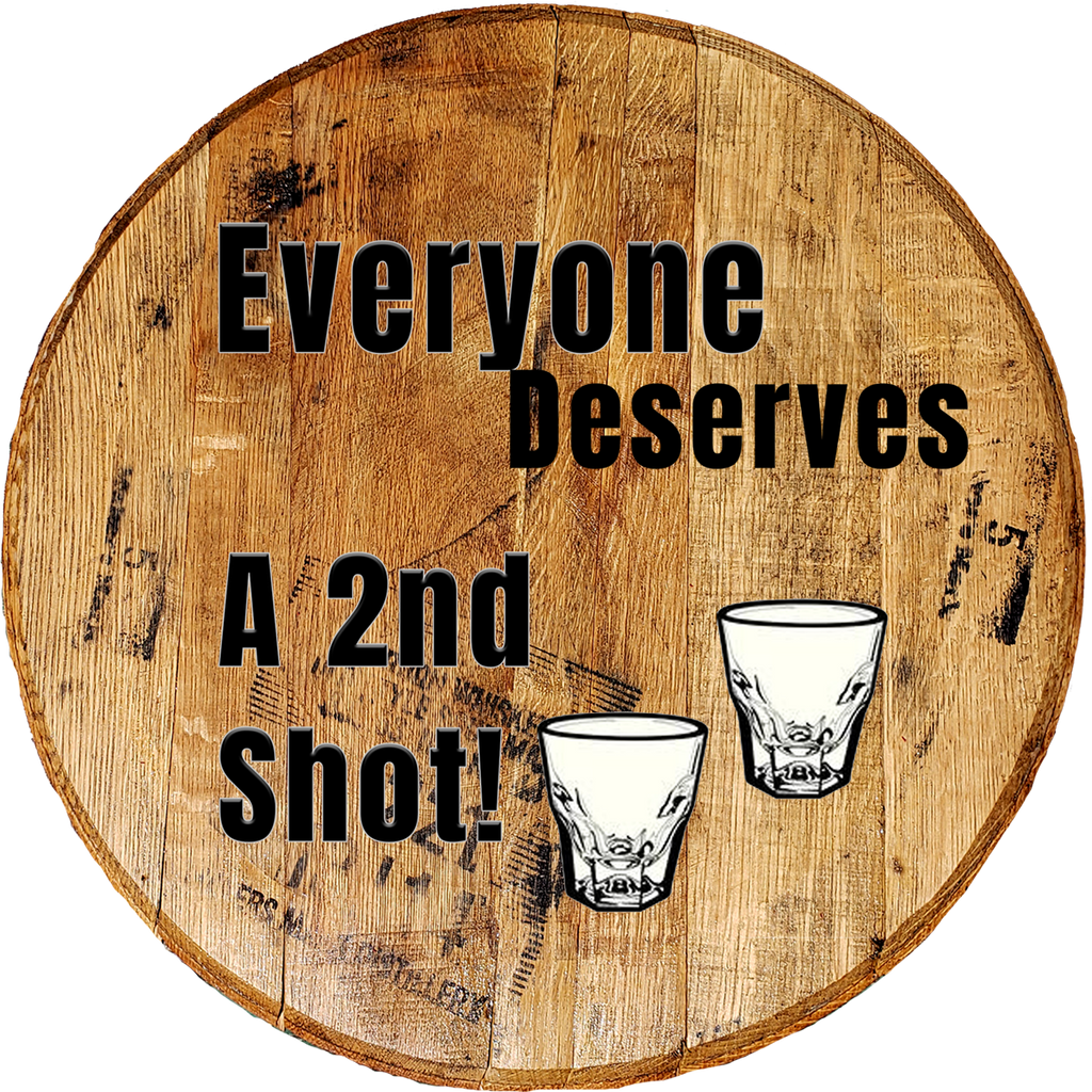 Craft Bar Signs | Everyone Deserves a 2nd Shot Man Cave Bar Sign - Brown