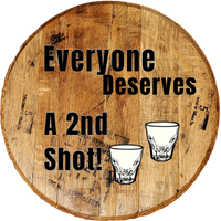 Craft Bar Signs | Everyone Deserves a 2nd Shot Man Cave Bar Sign - Brown