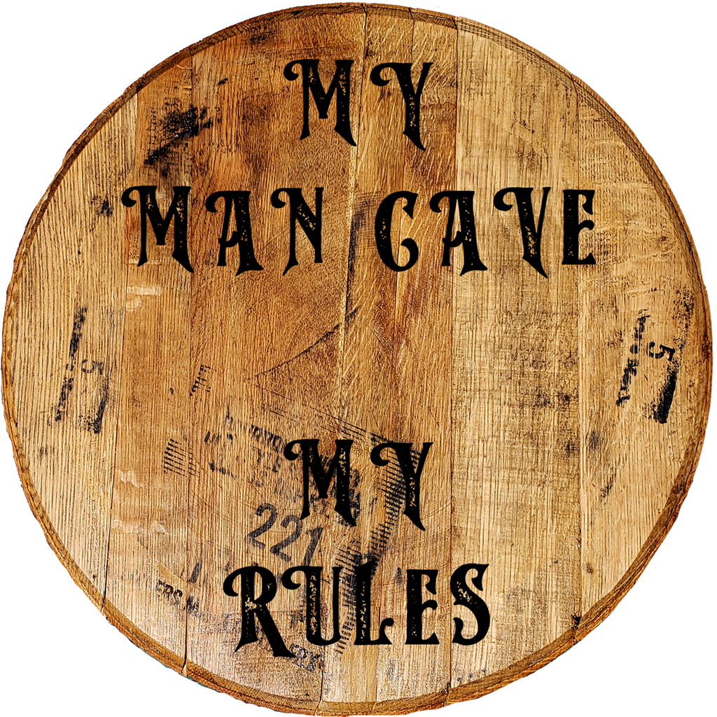 Craft Bar Signs | My Man Cave My Rule Man Cave Wall Decor - Brown