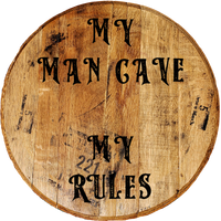 Craft Bar Signs | My Man Cave My Rule Man Cave Wall Decor - Brown