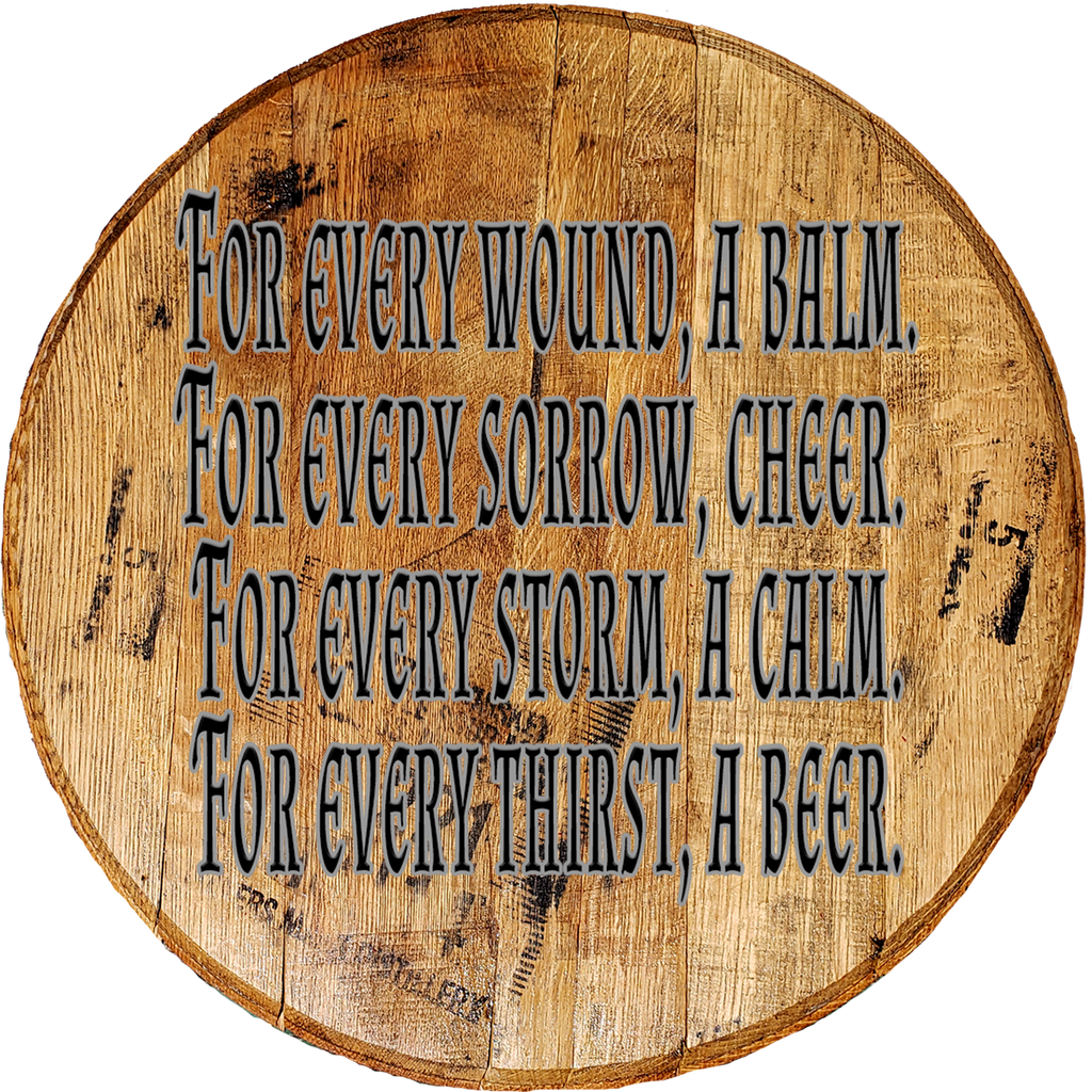 Craft Bar Signs | For Every Thirst a Beer Man Cave Bar Sign - Brown