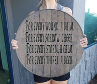 Craft Bar Signs | For Every Thirst a Beer Man Cave Bar Sign - Gray