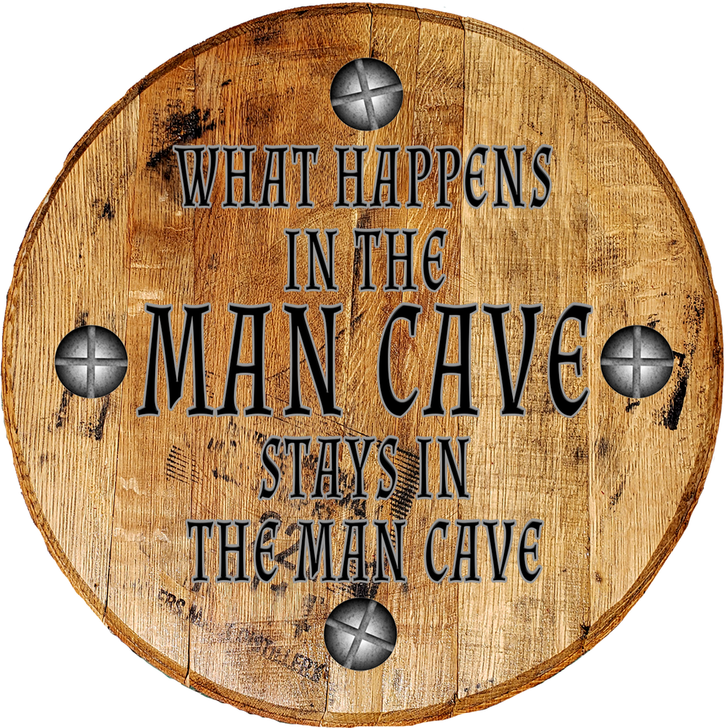 What Happens in the Man Cave Stays in the Man Cave - Funny Bar Sign Rustic Wall Decor - Craft Bar Signs