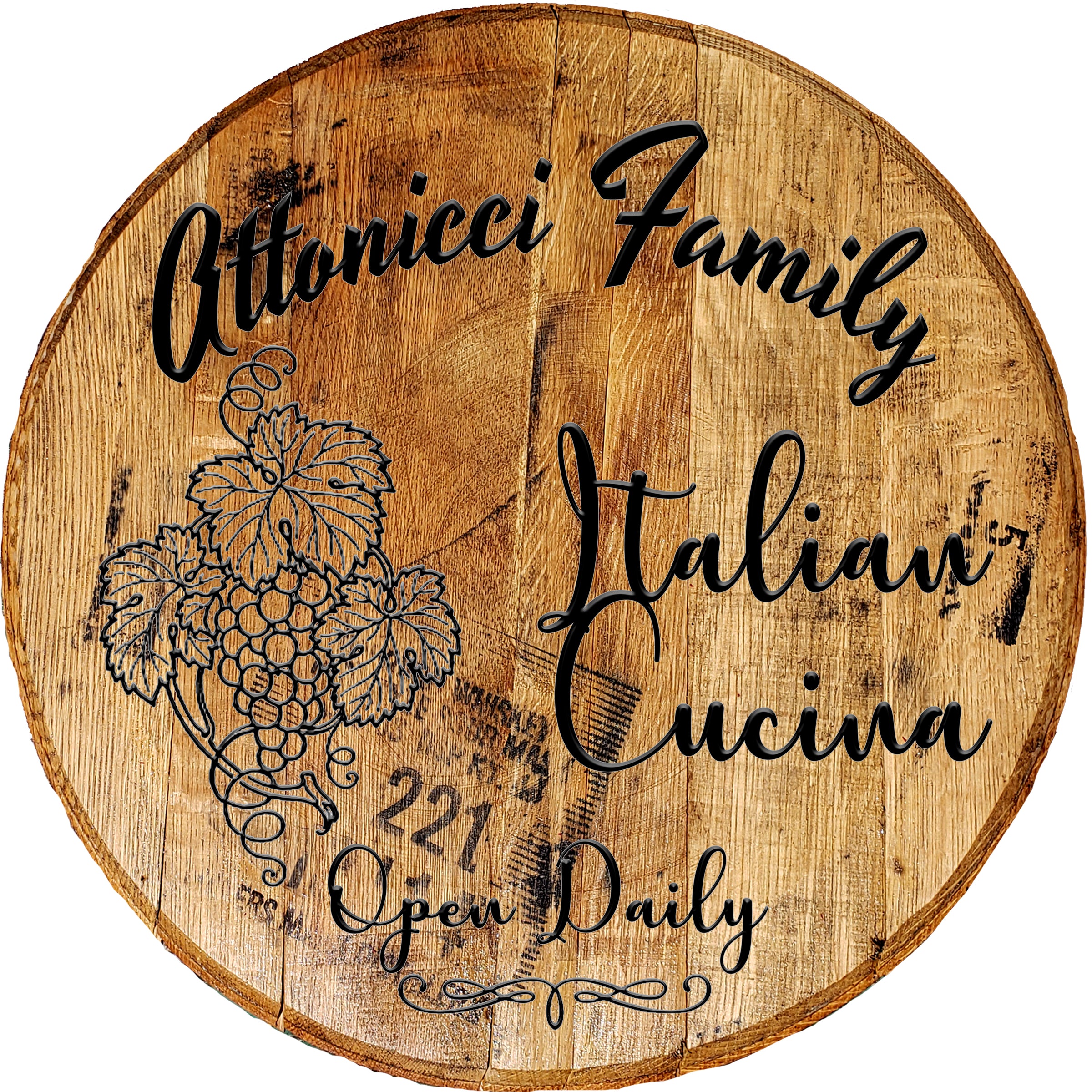 Italian Menu Sign Craft Bar Signs | Italian Cucina Personalized Kitchen Sign