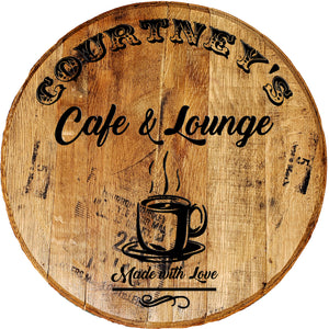 Craft Bar Signs | Coffee Cafe Lounge Personalized Rustic Kitchen Sign - Brown