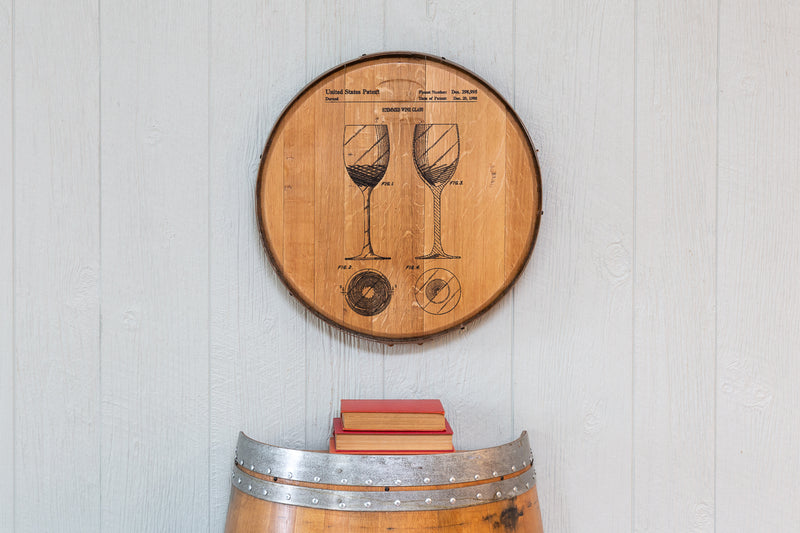 Vines Wine Cellar Personalized Wine Wall Decor - Custom Barrel Head